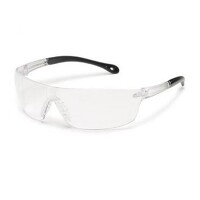 Clear Lens Gray Frame Inc Gateway Safety 15GY80 Cobra Wraparound Safety Glasses