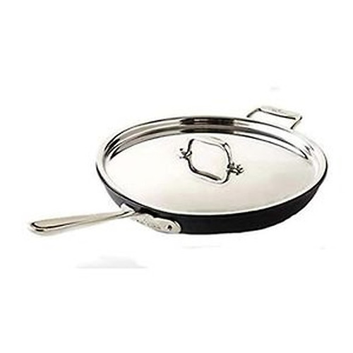 All-Clad Black Nonstick 12-Inch Skillets Set of 3, 834, 1034, 1234